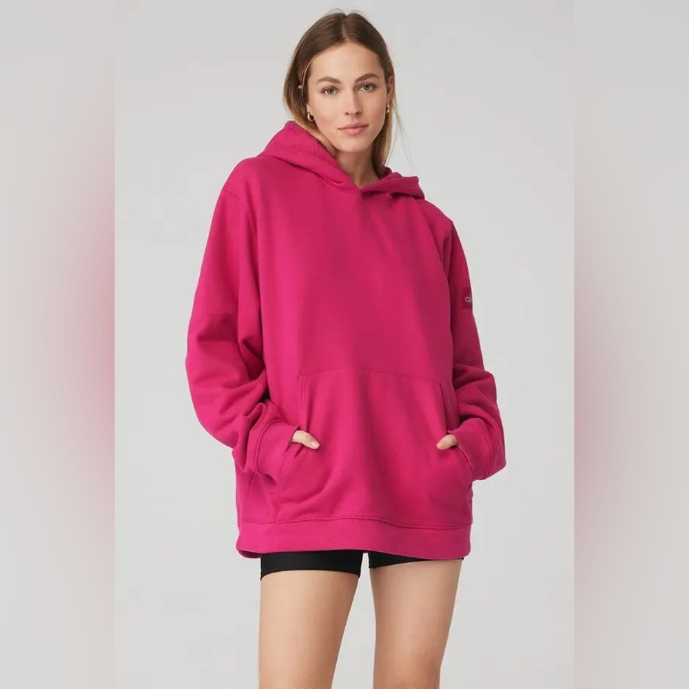 ALO Pink Renown Hoodie